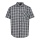 CMP Hiking Shirt short-sleeved with check pattern (UV protection, chest pocket) anthracite grey Men